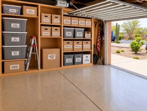 Garage ready for Moving Home Organizing Downsizing and Moving